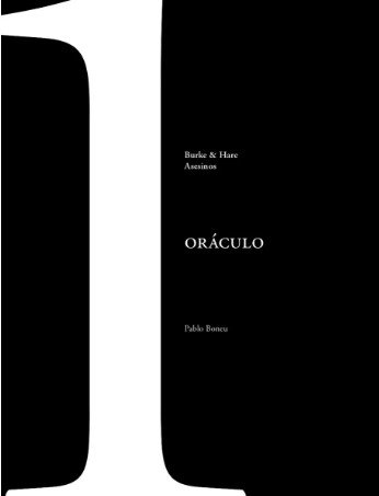 El Oráculo. Burke & Hare. Asesinos / Bilderbuch Spanisch / Pablo Boneau